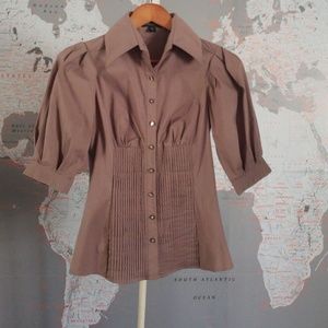 BEBE Women Top Brown Size XS.